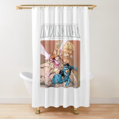 Invincible Conquest Comic Shower Curtain