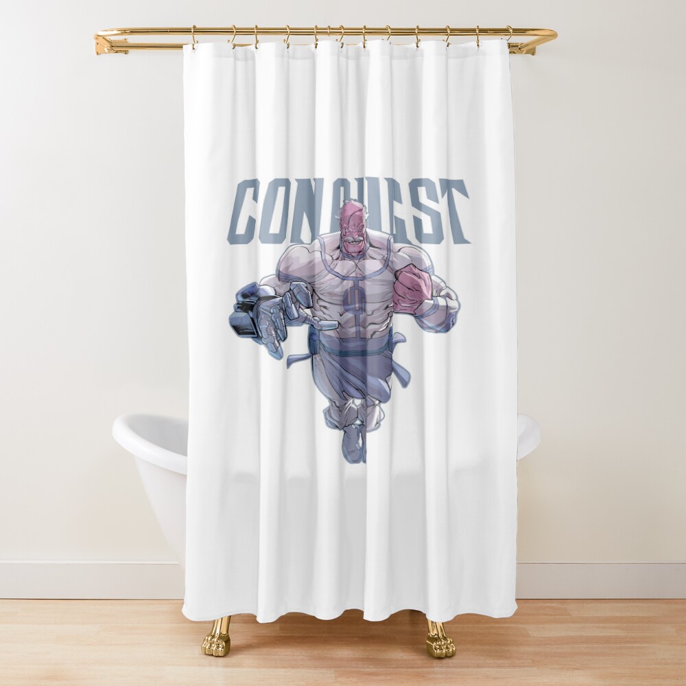 Conquest Invincible Character Design Shower Curtain