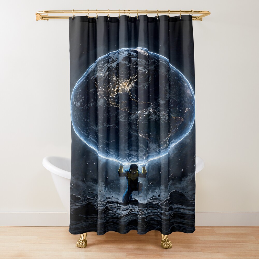 Invincible Earth Shower Curtain