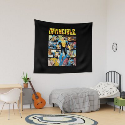 Invincible Comic Emoji Tapestry