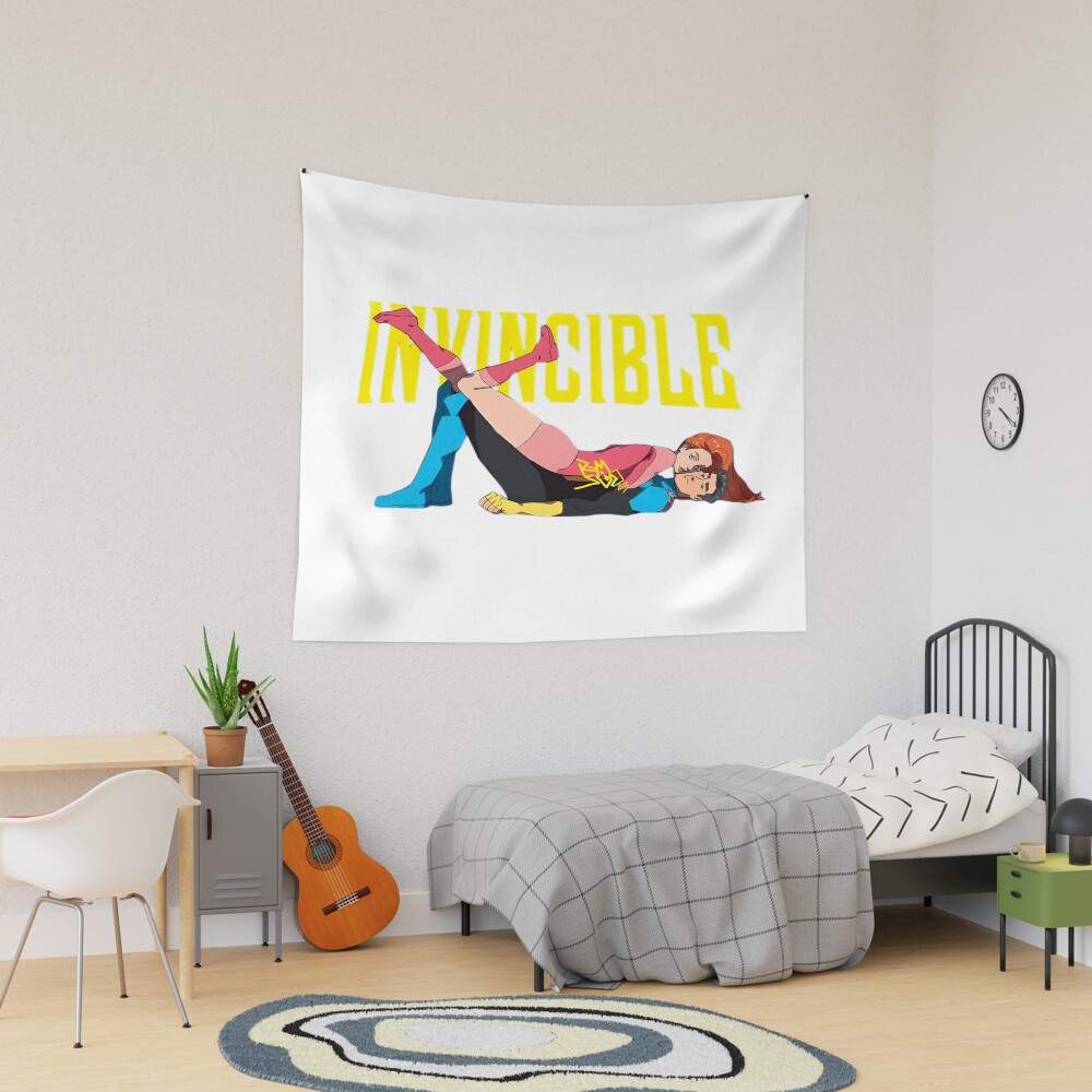 Invincible And Atom Eve Happy Tapestry