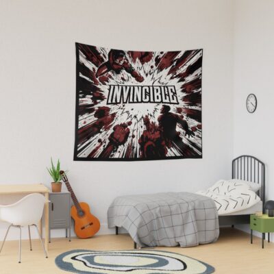 Invincible Logo Tapestry