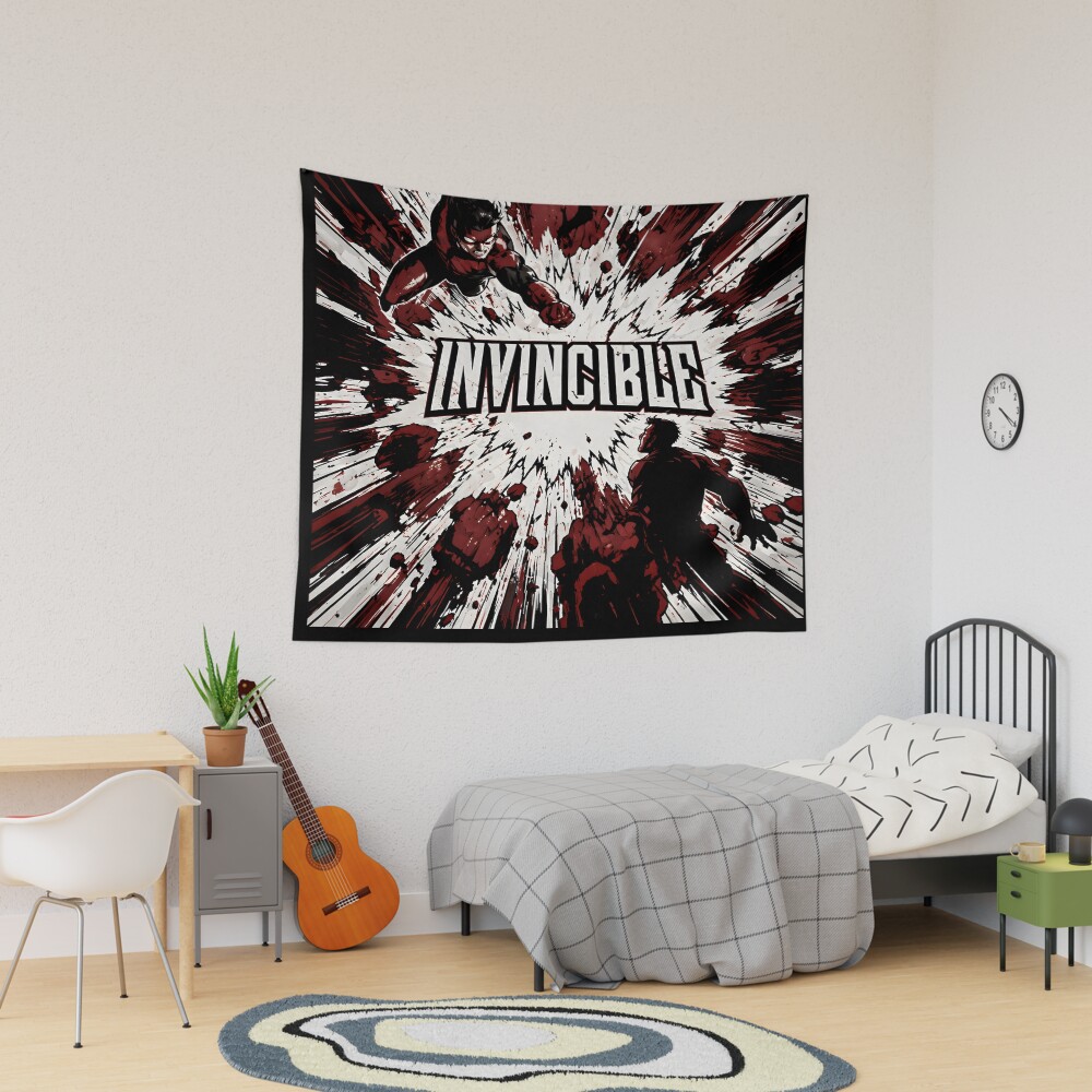 Invincible Logo Tapestry