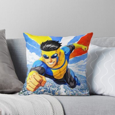 Invincible Smile Throw Pillow