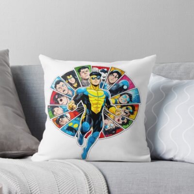 Invincible All Character Throw Pillow
