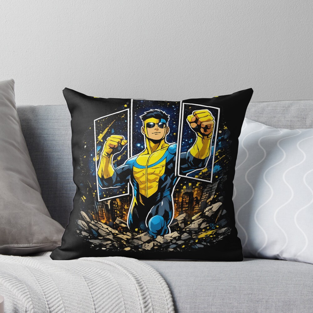 Invincible Cool Throw Pillow