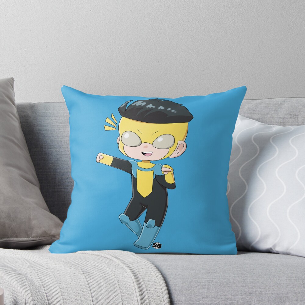 Invincible Chibi Throw Pillow