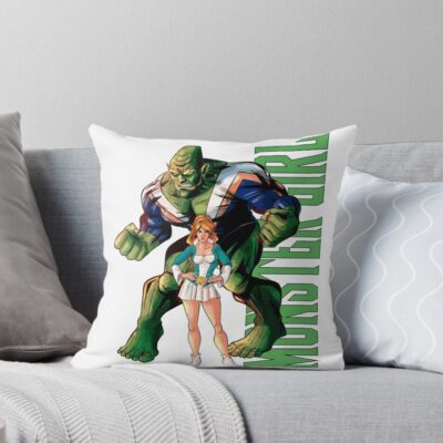 Monster Girl Invincible Design Female Superhero Comic Art Kaiju Power Style Invincible Series T Shirt And Merch Throw Pillow